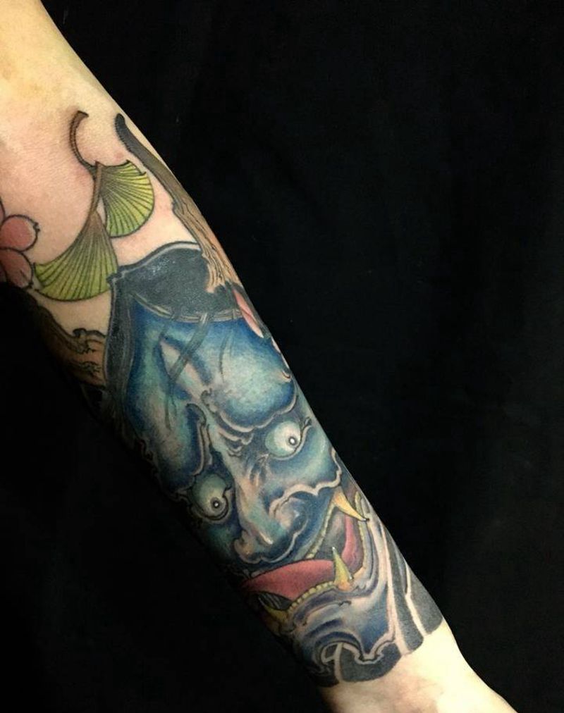 般若纹身图片_手臂新传统纹身图案