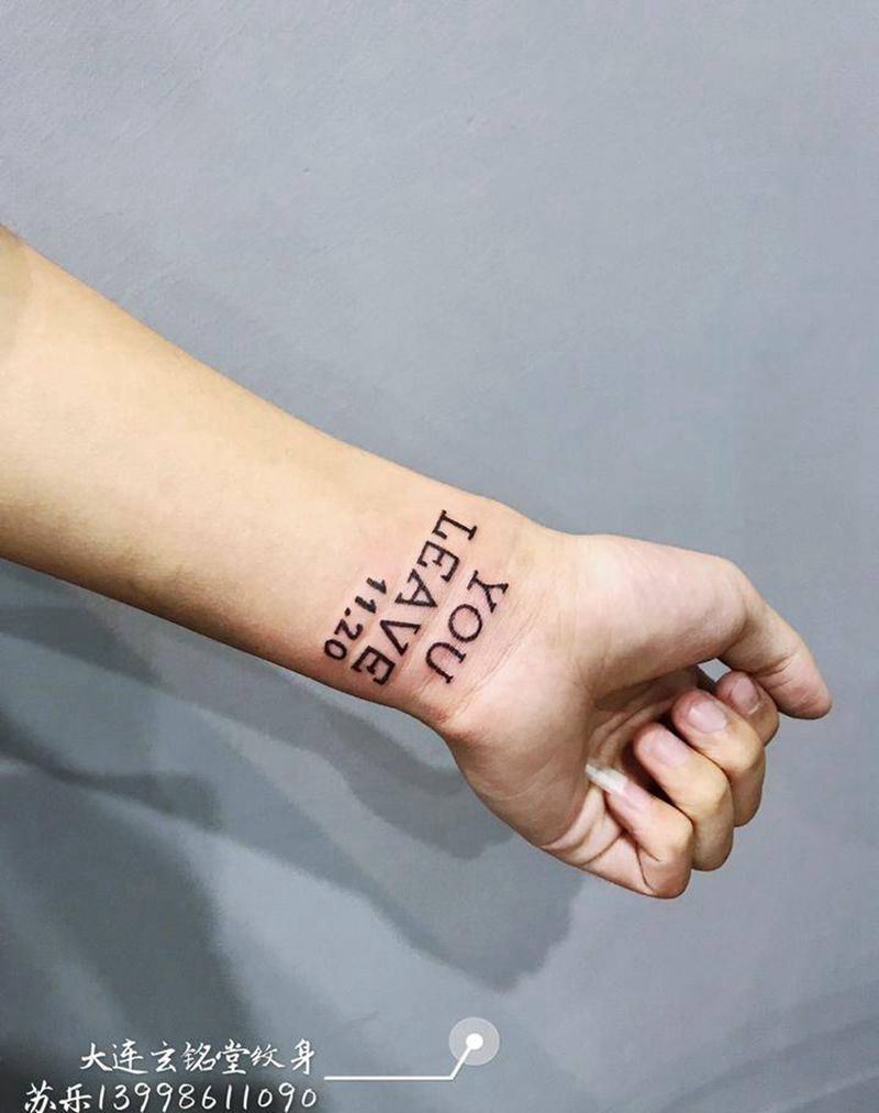 字母纹身图片_成品手臂清新字符纹身图案