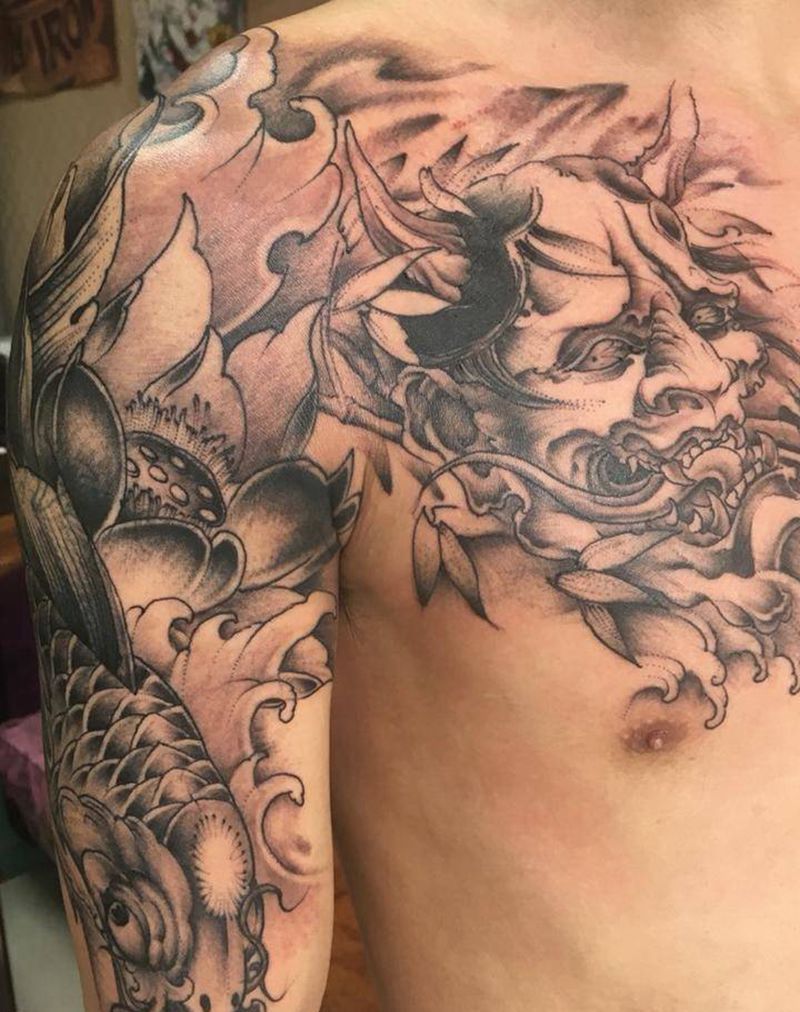 半甲、纹身图片