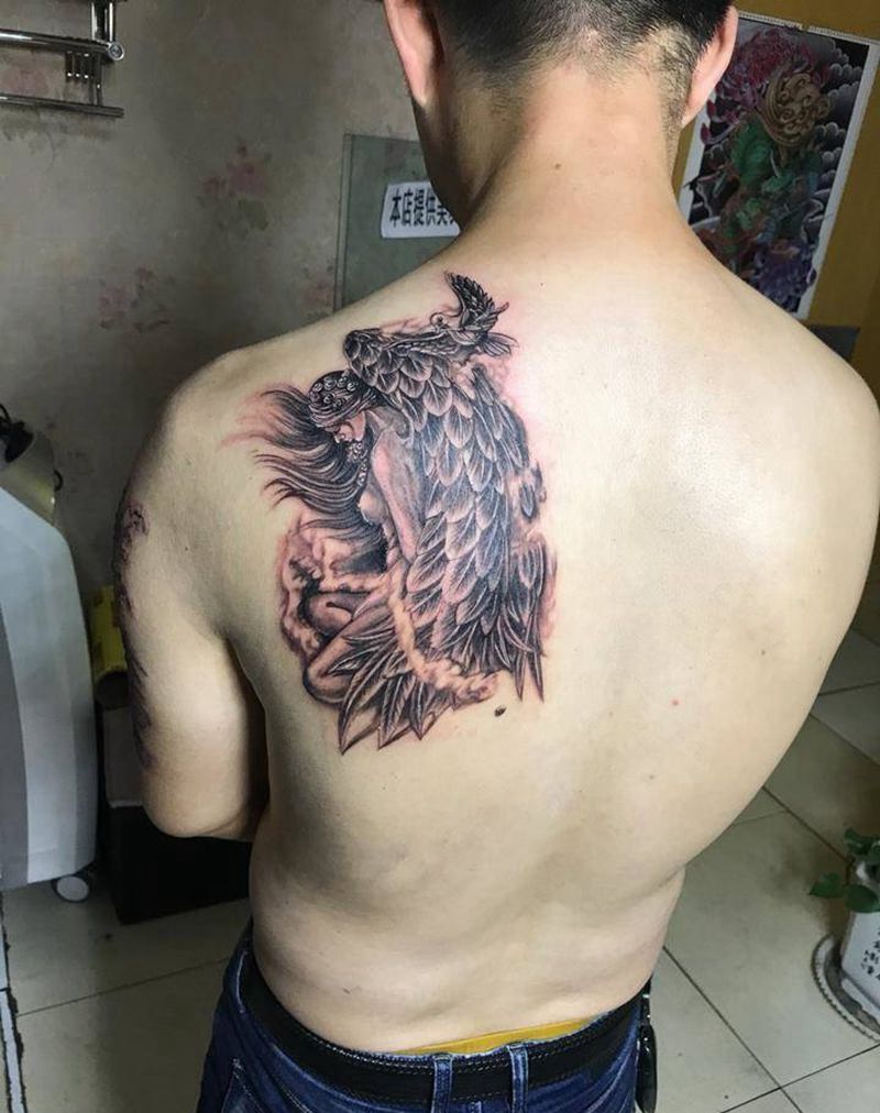 天使纹身图片