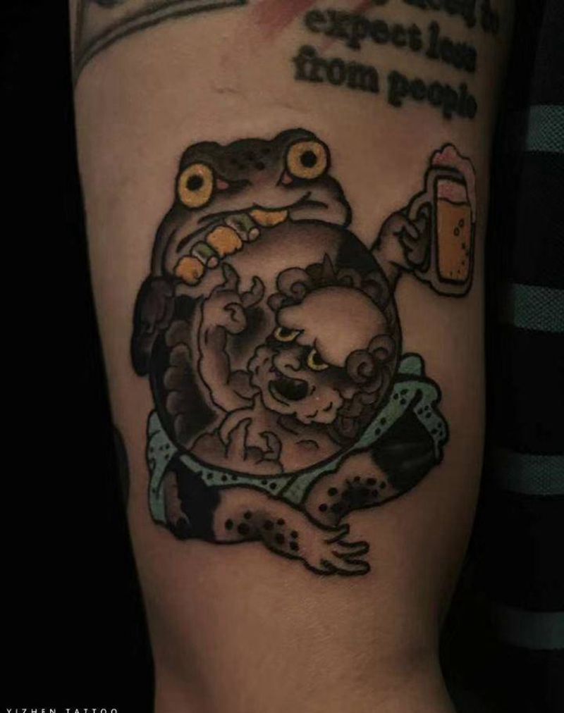 客户自选图纹身图片_手臂老传统纹身图案