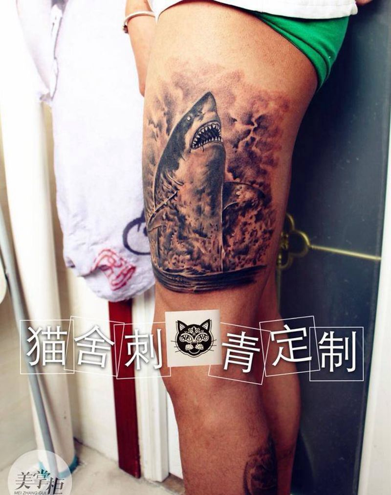 鲨鱼纹身图片