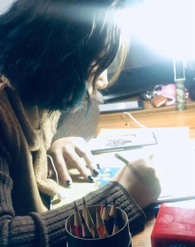 学徒日常绘画纹身图片