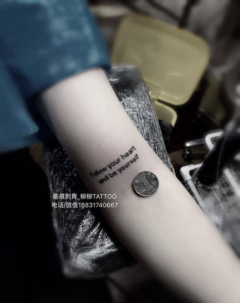 小英文纹身图片