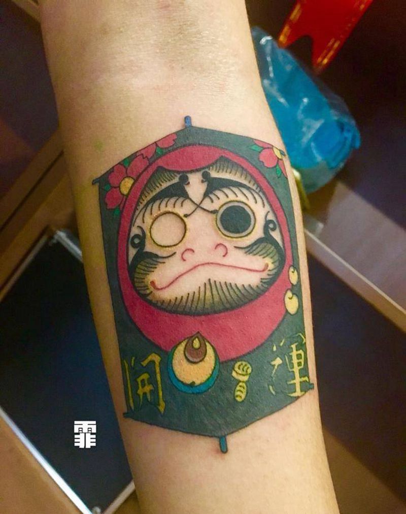 达摩蛋纹身图片