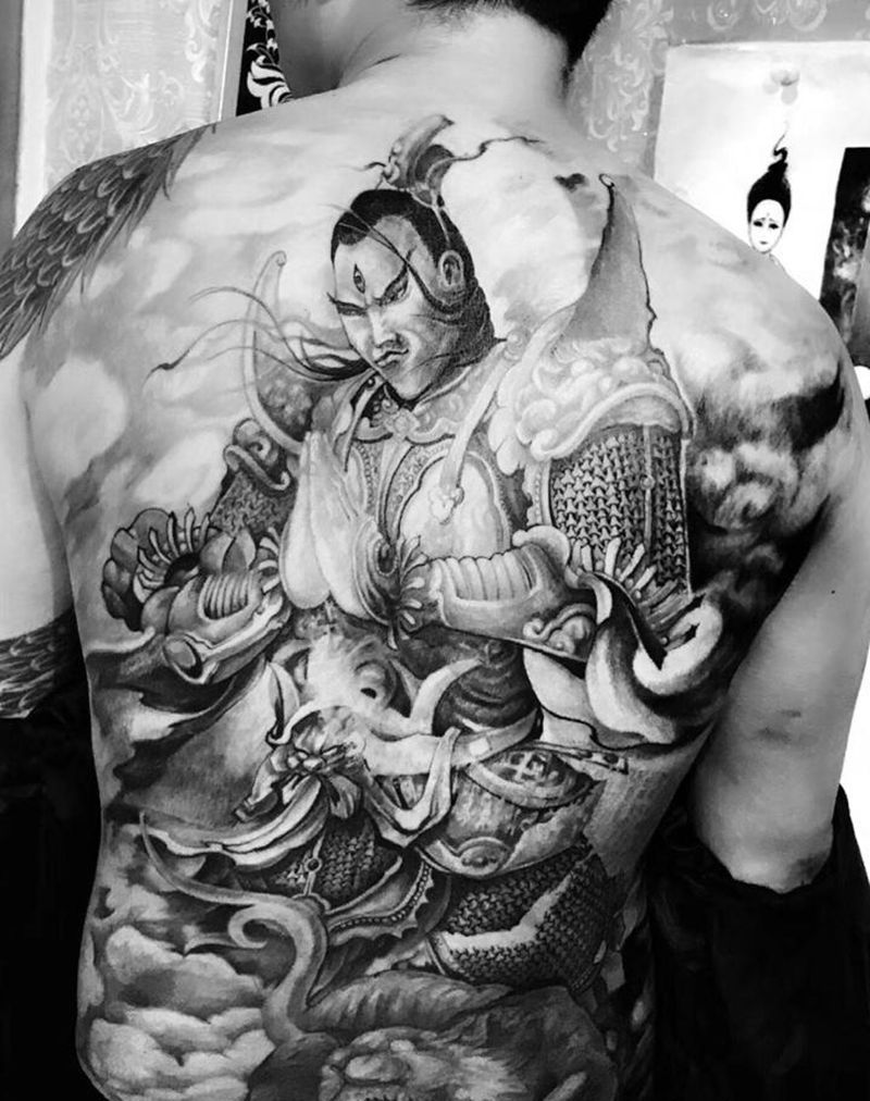 二郎神纹身图片