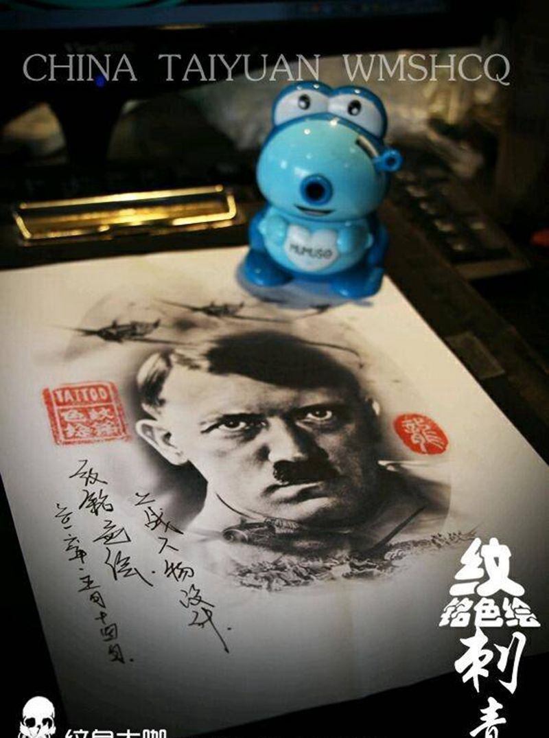 一个猛将纹身图片