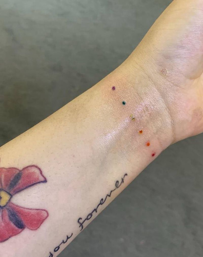 小清新纹身图片_手部纹身图案