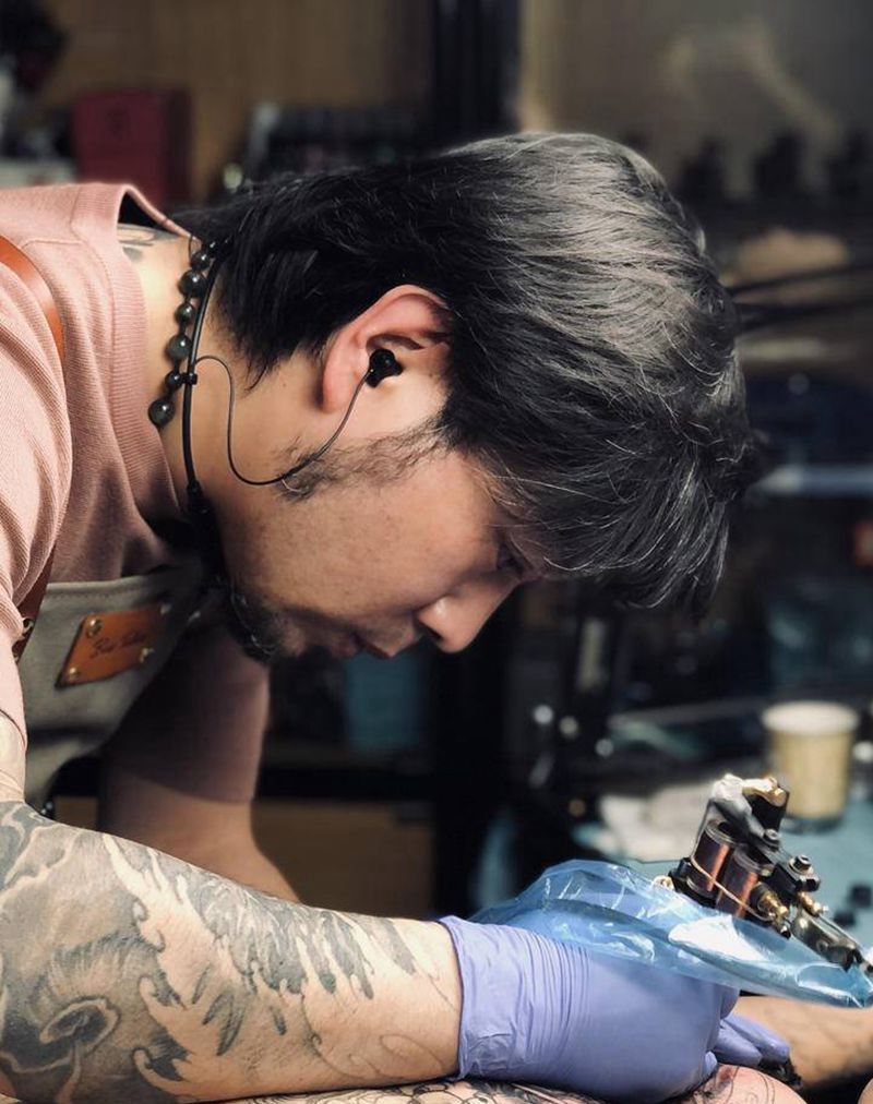 工作花絮纹身图片_工作花絮纹身图案