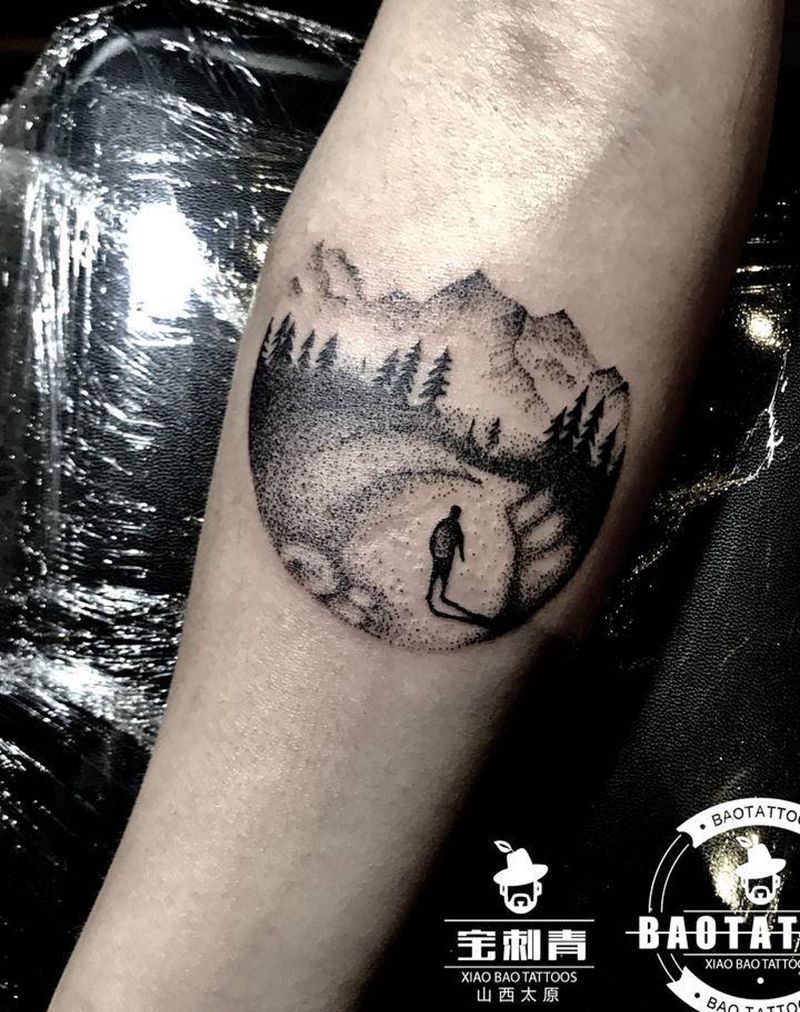 点刺作品纹身图片_手臂点刺纹身图案