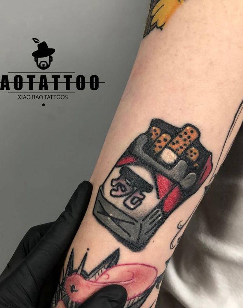 恢复后纹身图片_手臂Old School纹身图案