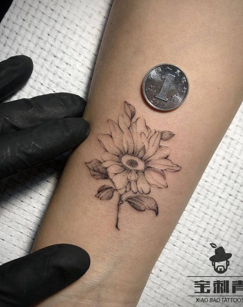 小清新作品纹身图片_手臂点刺小清新纹身图案