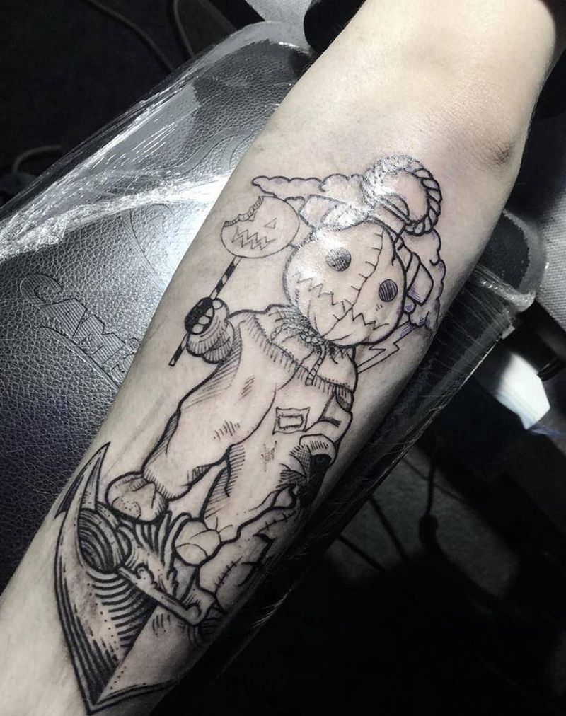 过程纹身图片_手臂New School纹身图案