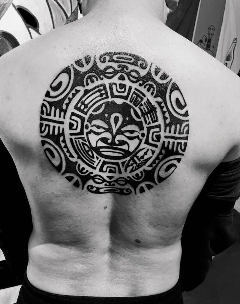 图腾纹身图片_背部纹身图案