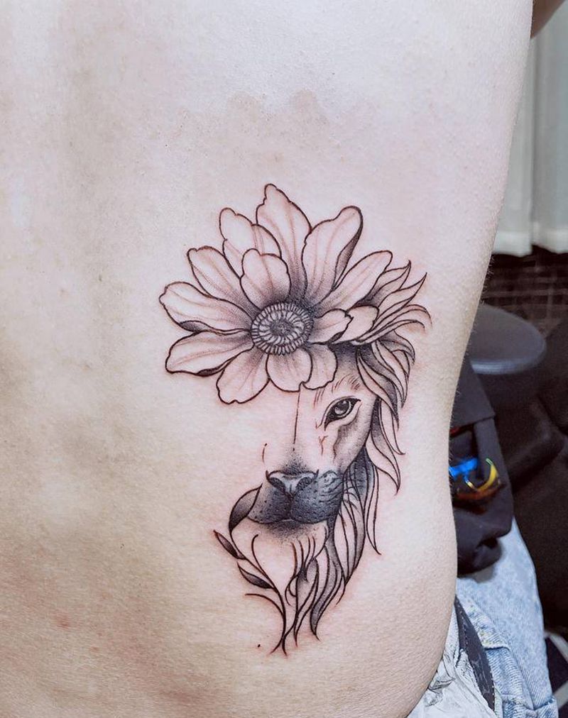 覆盖纹身图片_腰部纹身图案