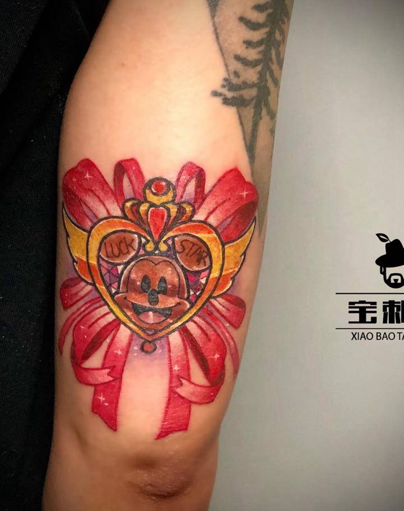 迪士尼动画纹身图片_手臂New School纹身图案