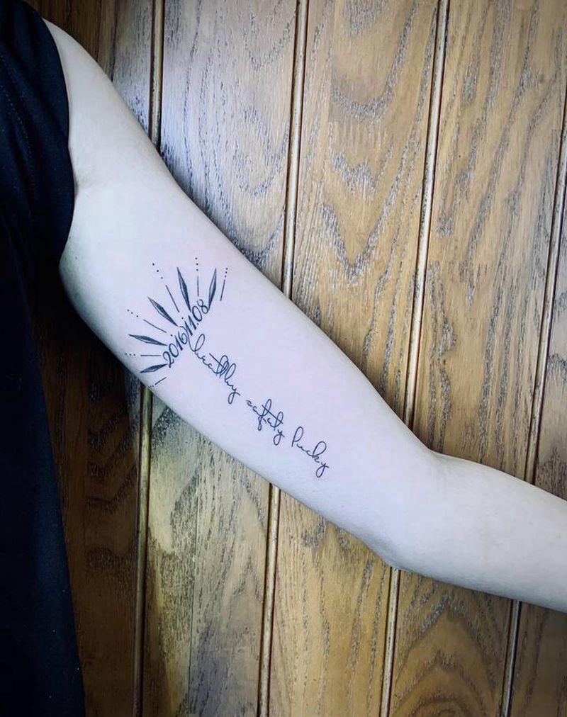 字纹身图片_手臂纹身图案