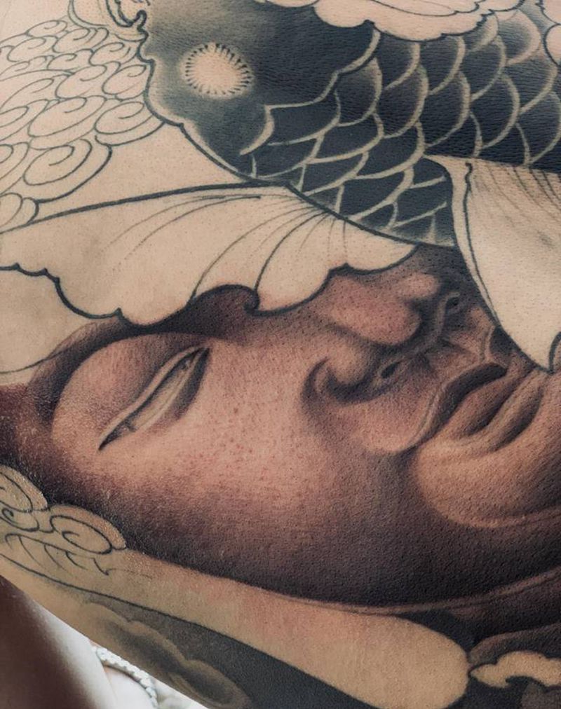 你想要那种感觉的？纹身图片_腿部背部新传统老传统纹身图案