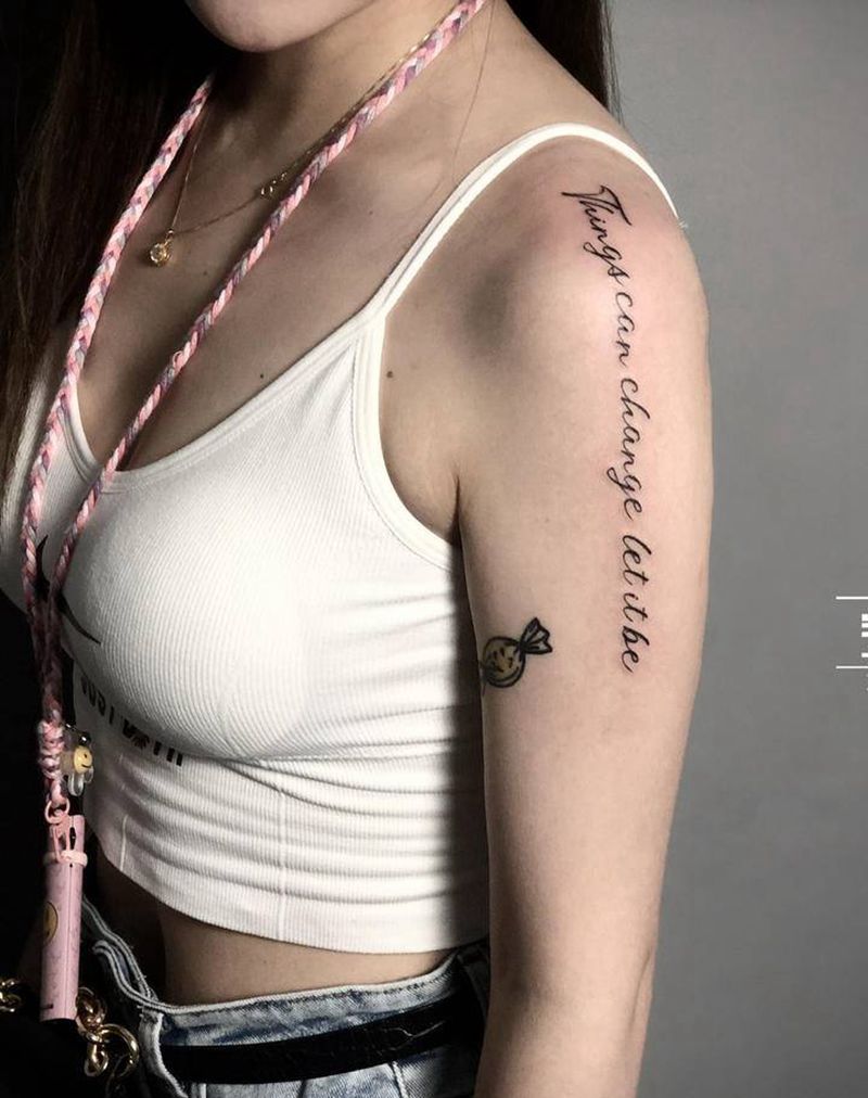 英文作品纹身图片_手臂花体字纹身图案