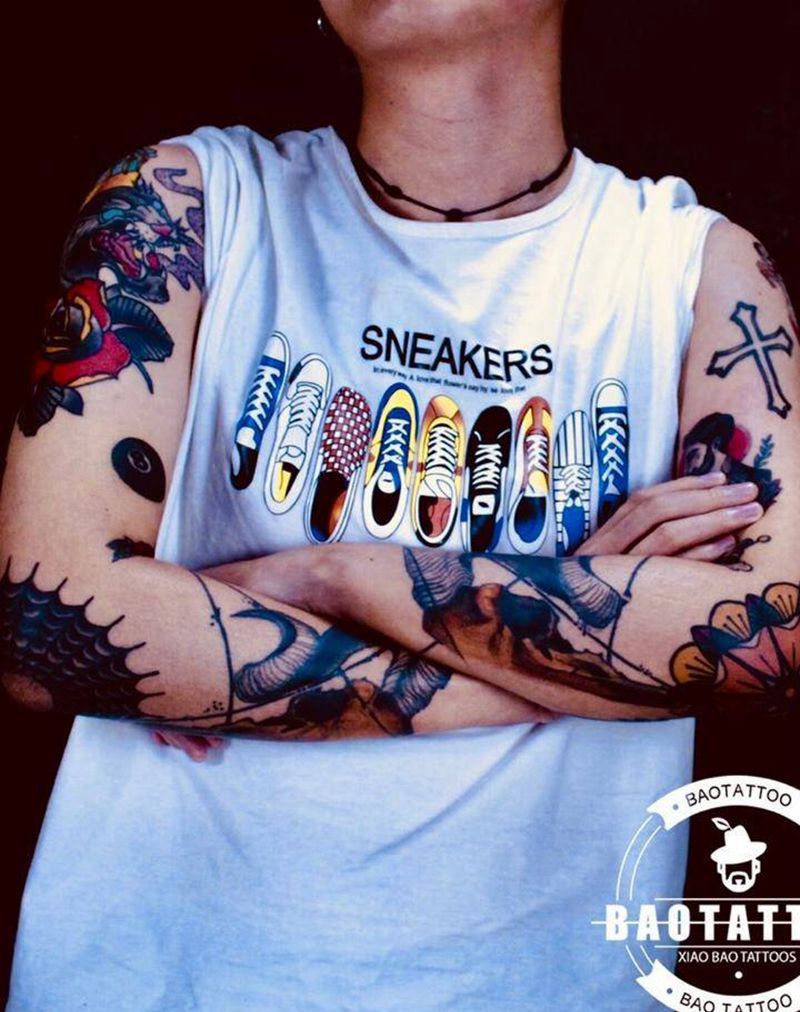 old school纹身图片_手臂Old School纹身图案