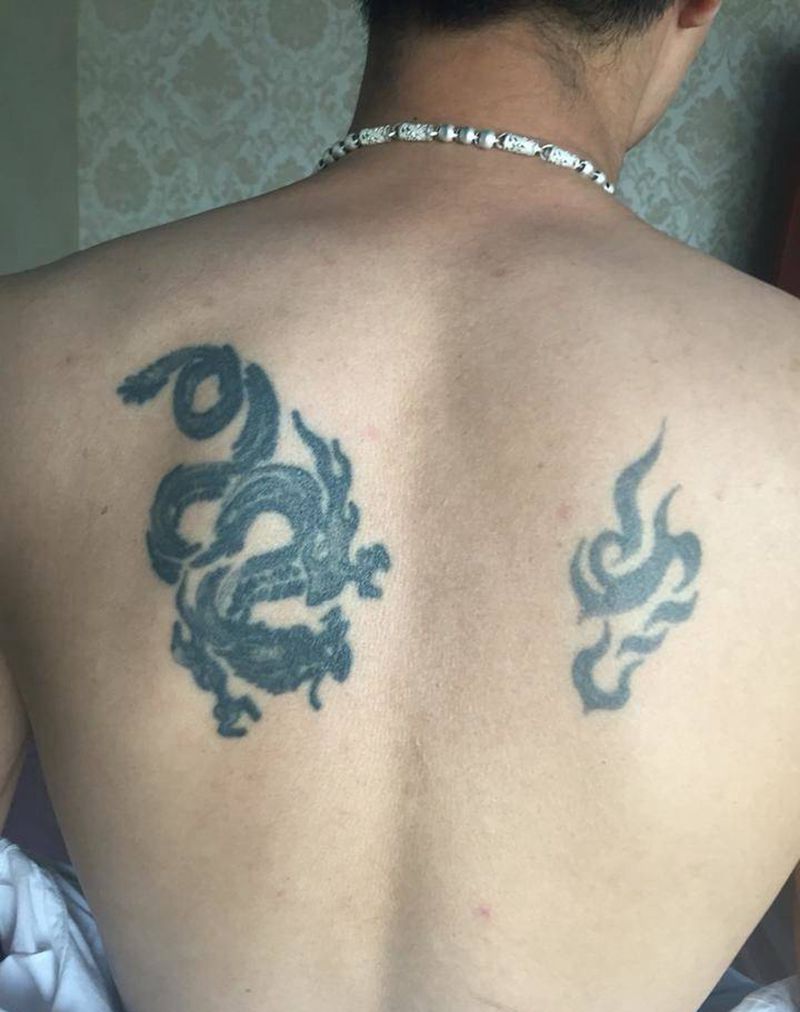 覆盖龙纹身图片