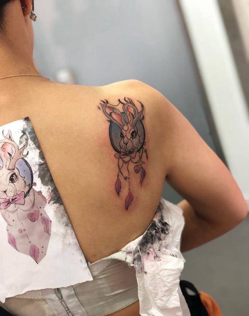 兔子纹身图片