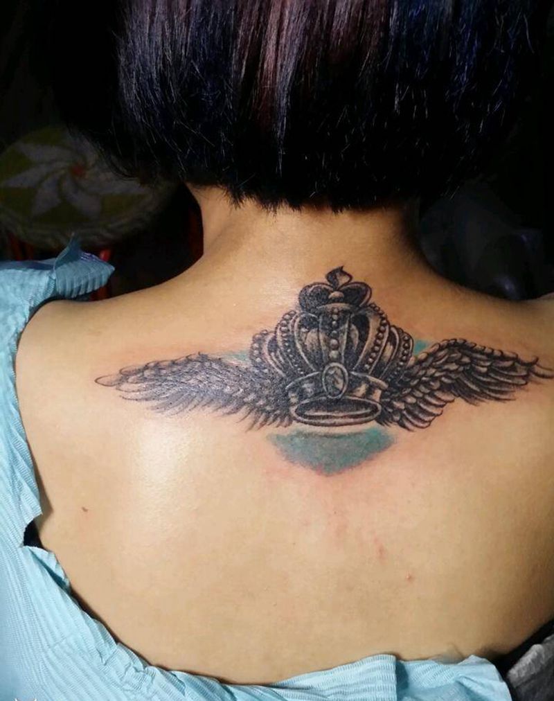 梦想纹身图片_颈部肩部欧美传统静物成品纹身图案