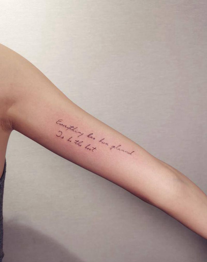 英文纹身图片_手臂纹身图案