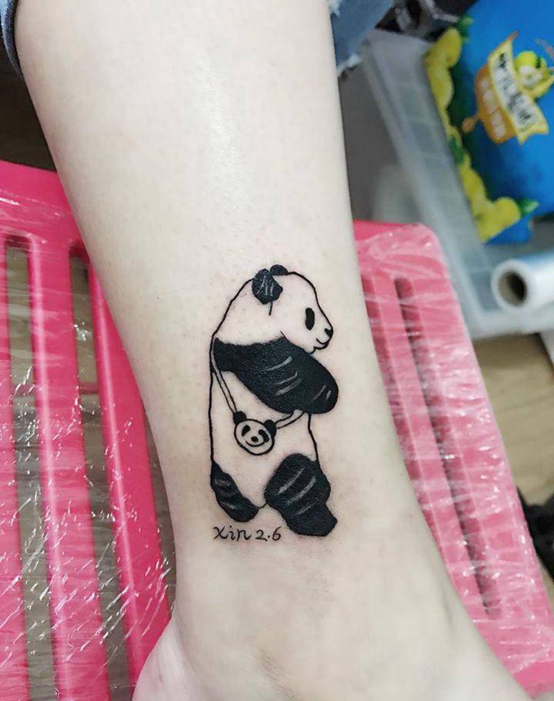 小熊猫纹身图片