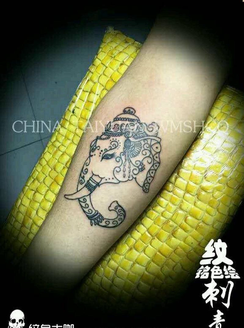 小象纹身图片