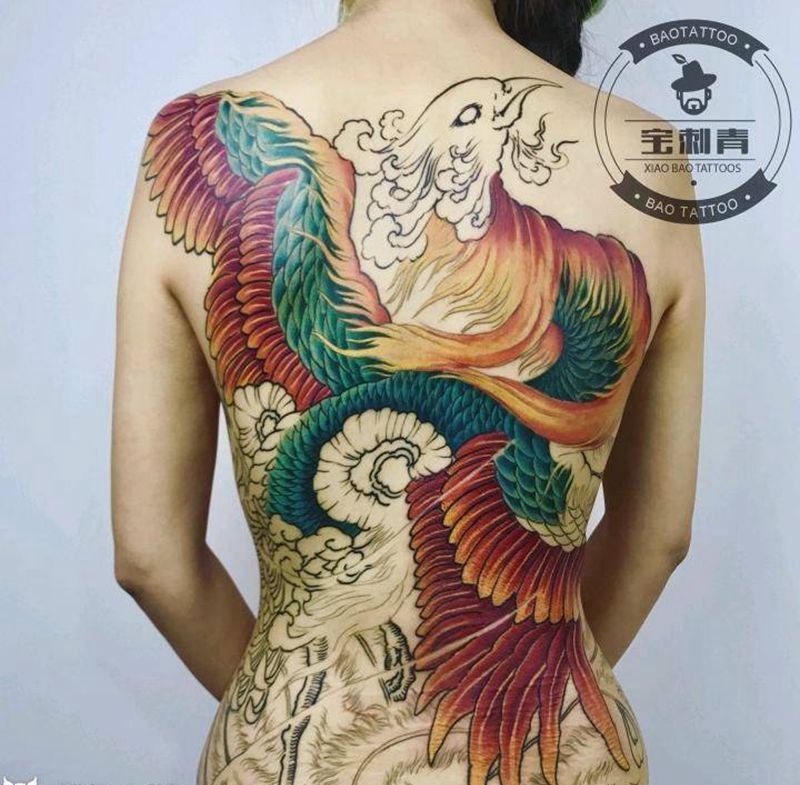 凤凰未完待续纹身图片