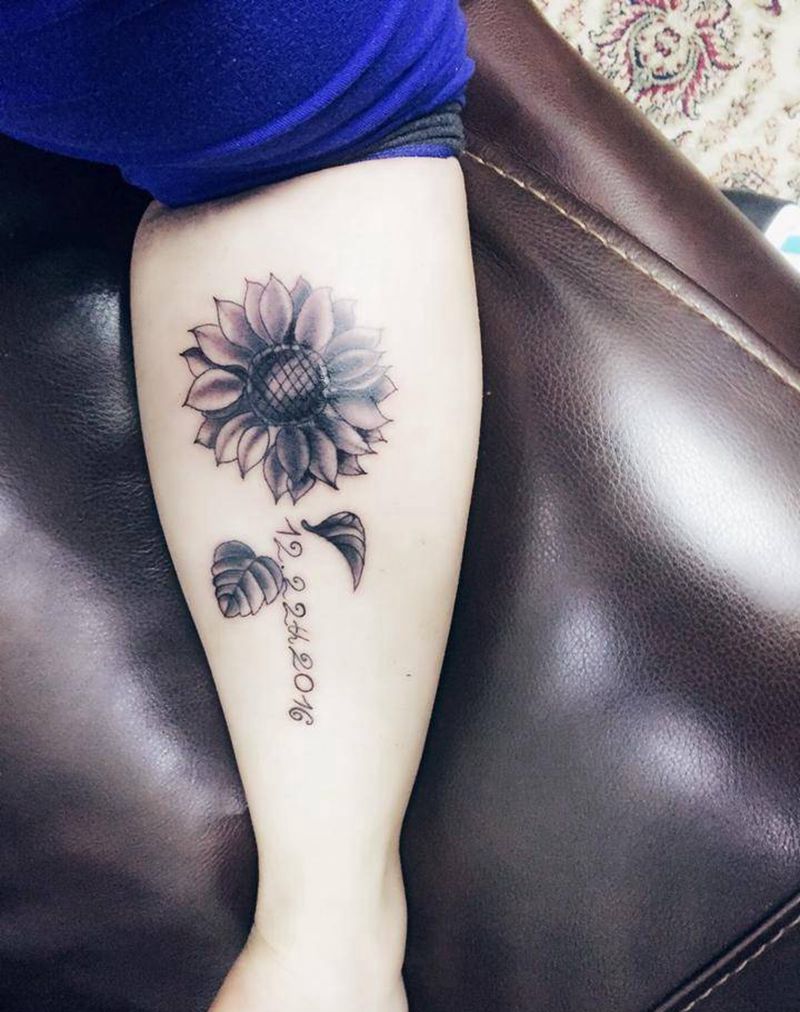 向日葵纹身图片