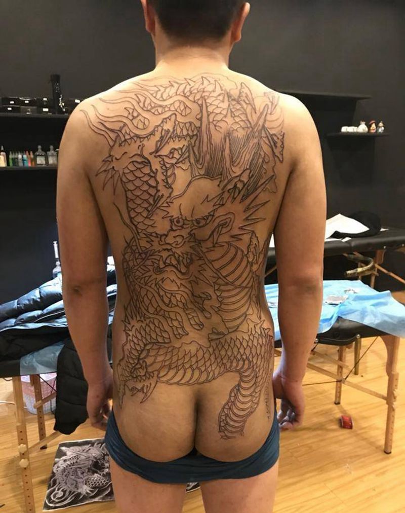 龙纹身图片
