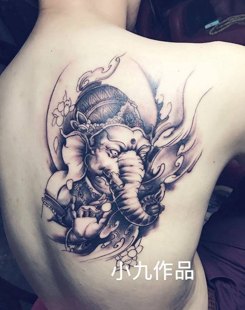 象神纹身图片