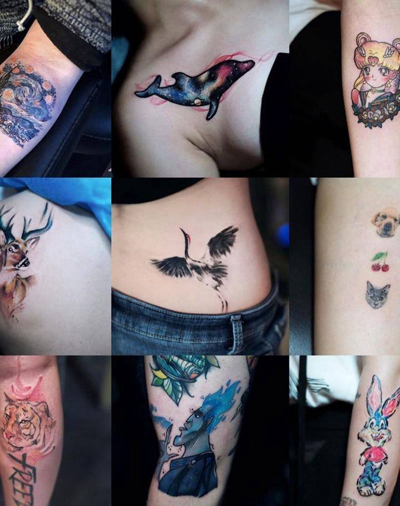 一部分一部分纹身图片