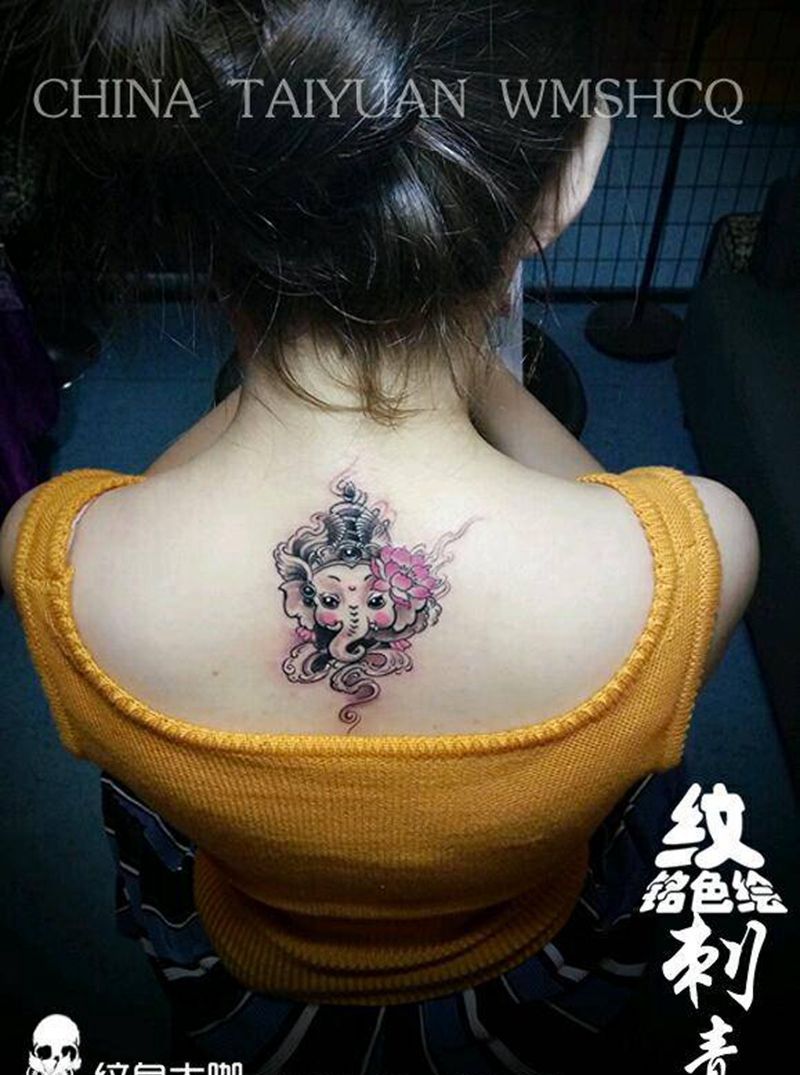 小象神纹身图片