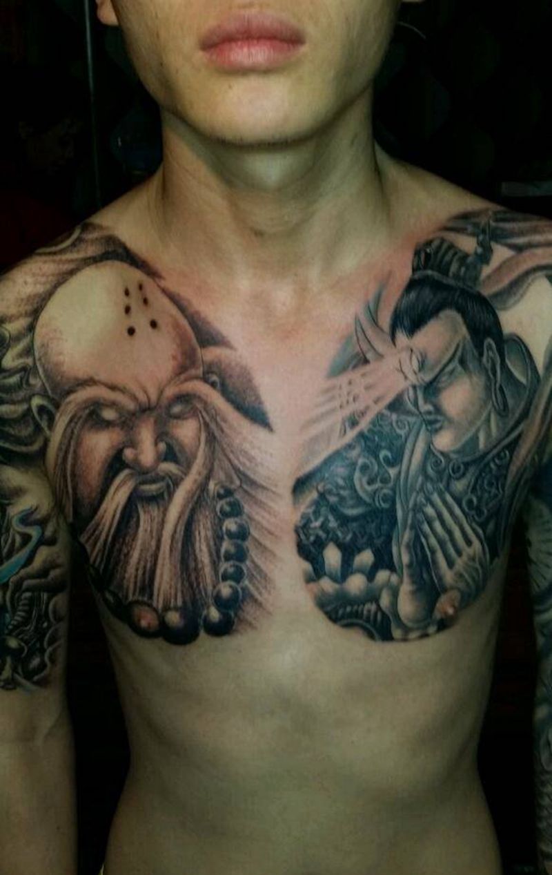 半甲纹身纹身图片