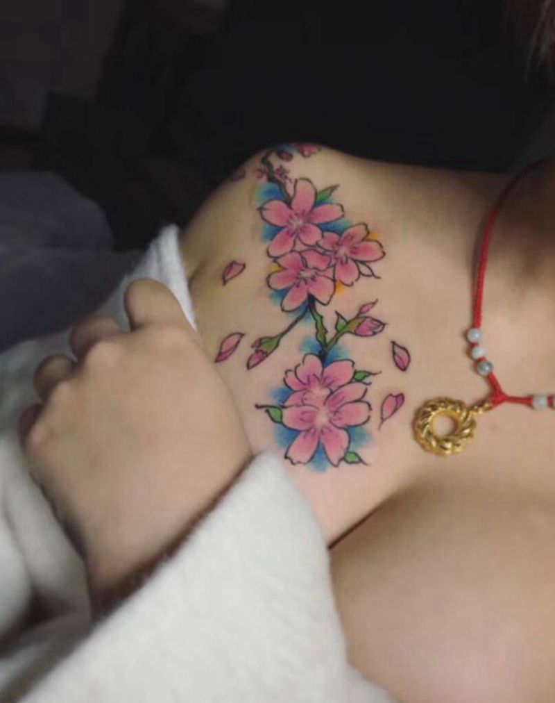樱花纹身图片