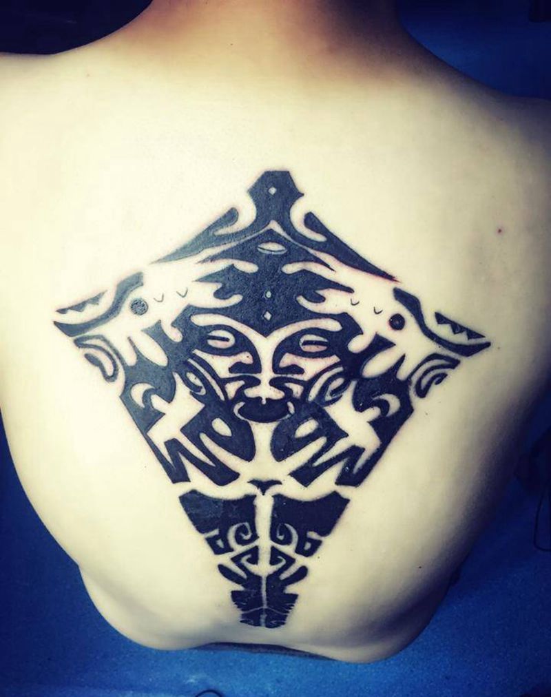 图腾佛纹身图片