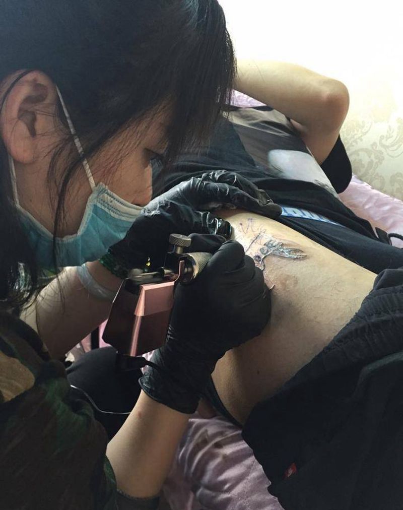 覆盖.鹿纹身图片