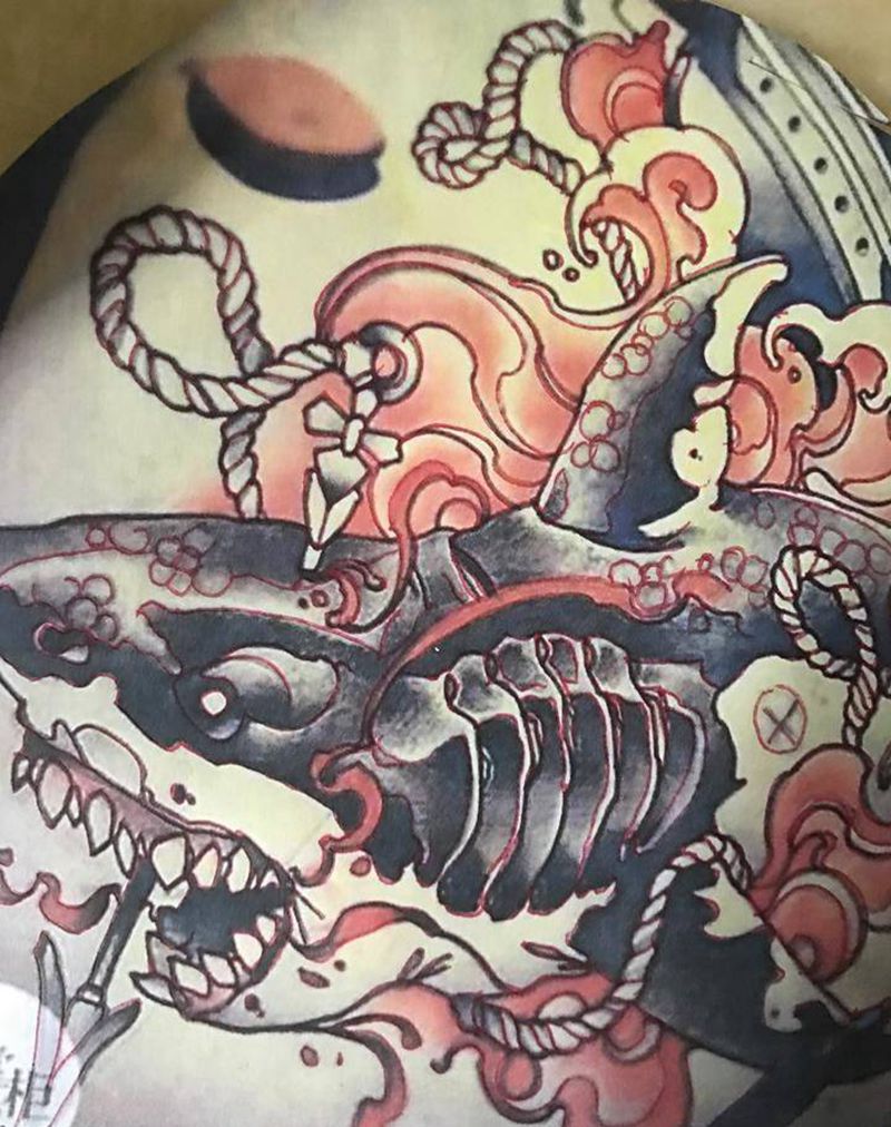 小鲨鱼纹身图片