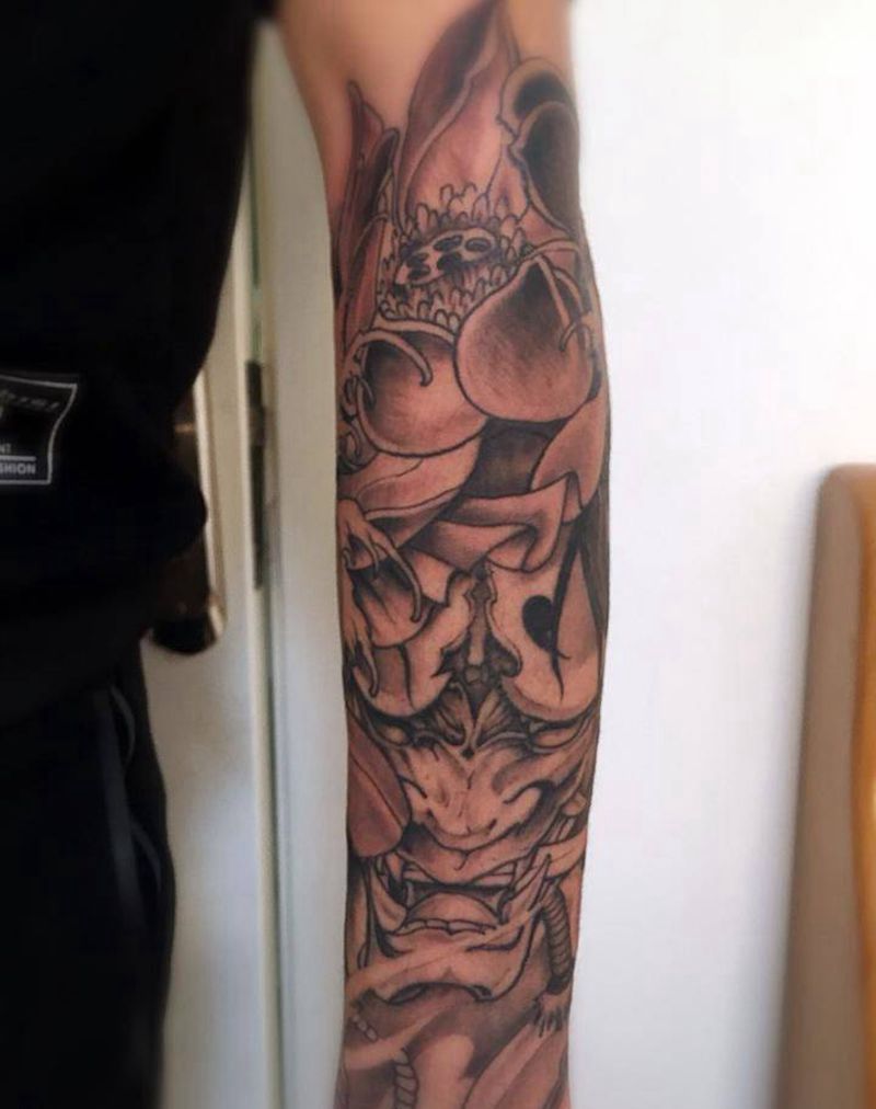 般若全包纹身图片