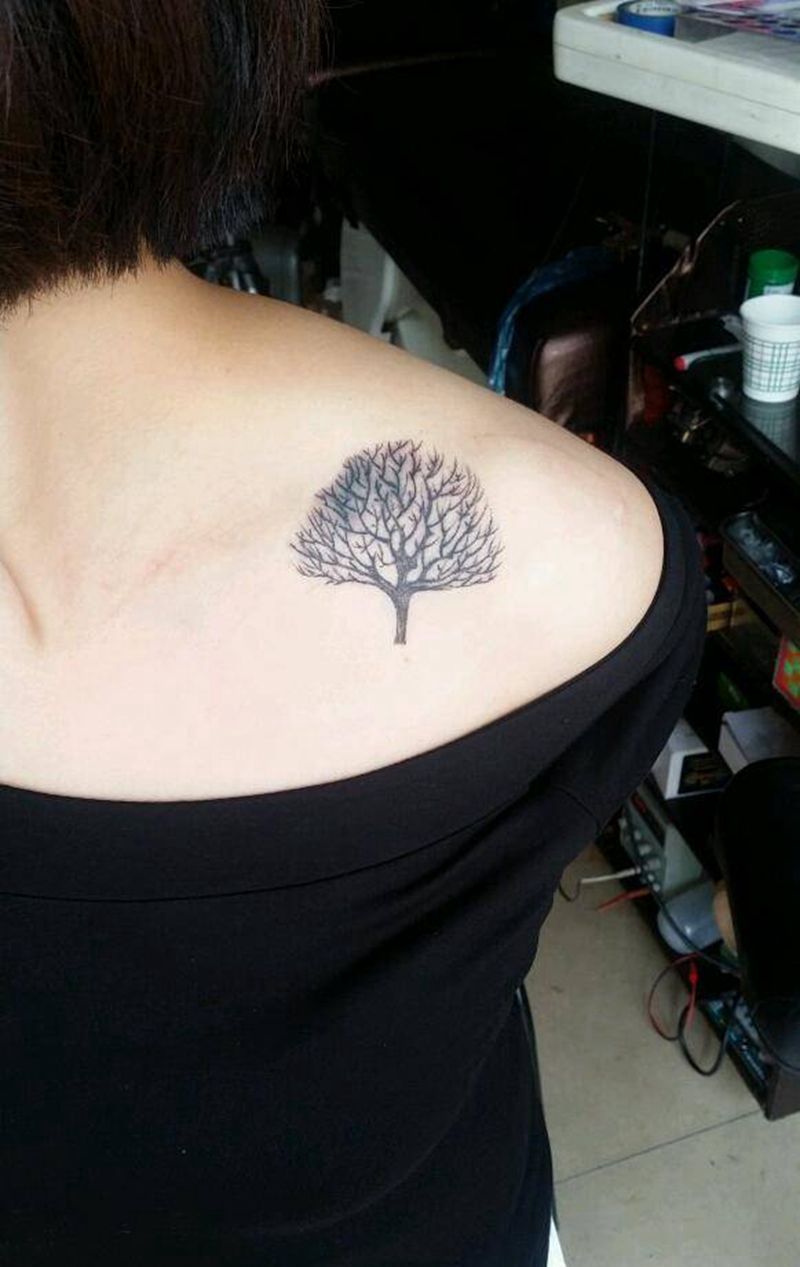 养精蓄锐纹身图片_胸部静物成品纹身图案