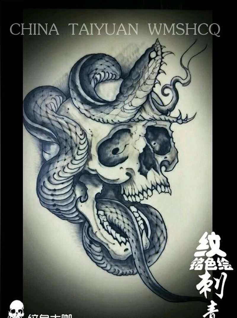 学员练习皮子作品纹身图片