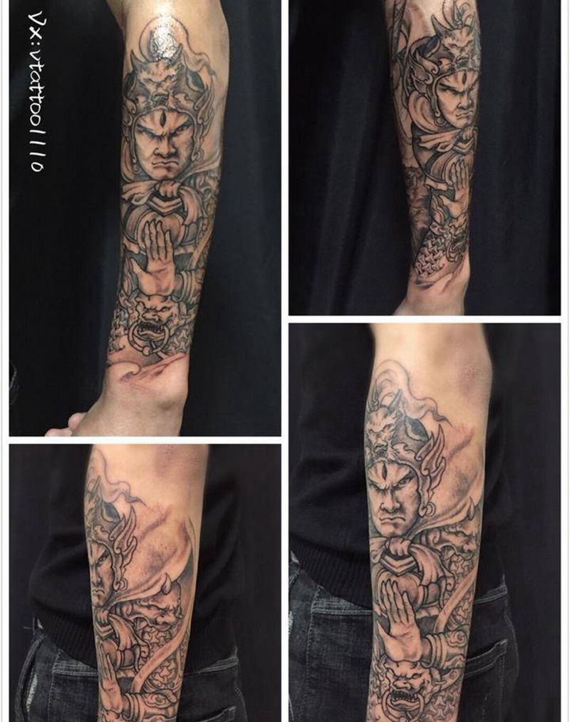 二郎神纹身图片