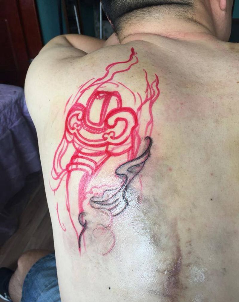 如意未完成纹身图片