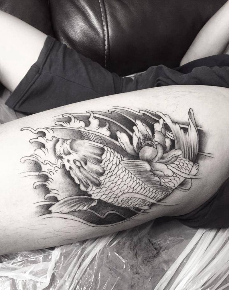 鲤鱼纹身图片