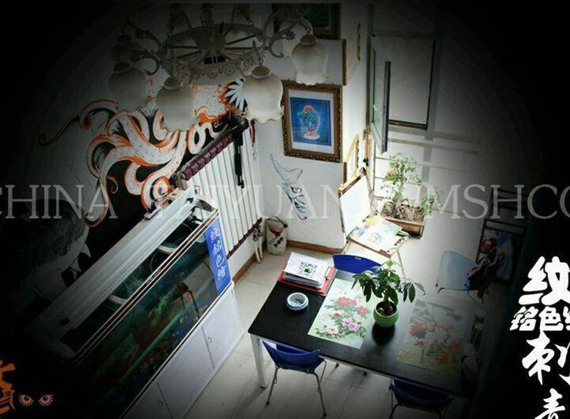 店内环境纹身图片_环境纹身图案