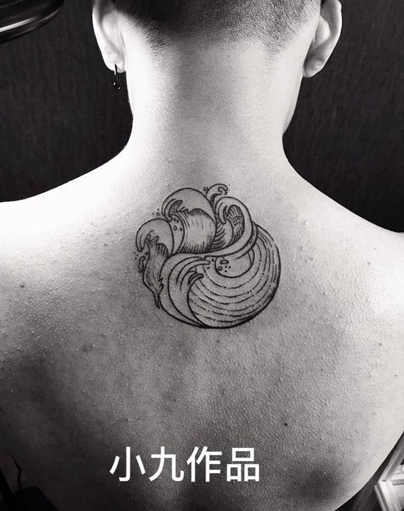 浪花纹身图片