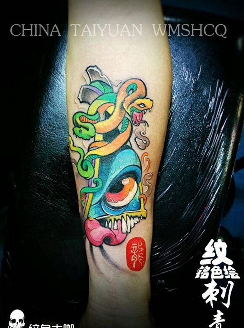 小school一枚！纹身图片